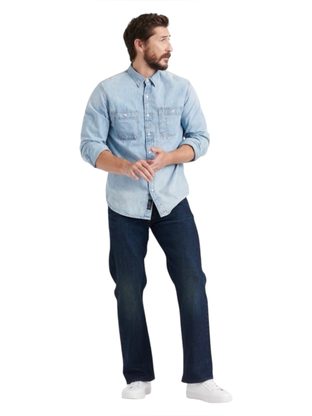 Lucky 33x30 181 Relaxed Fit Straight Leg Mid-Rise Jeans for Athletic Builds